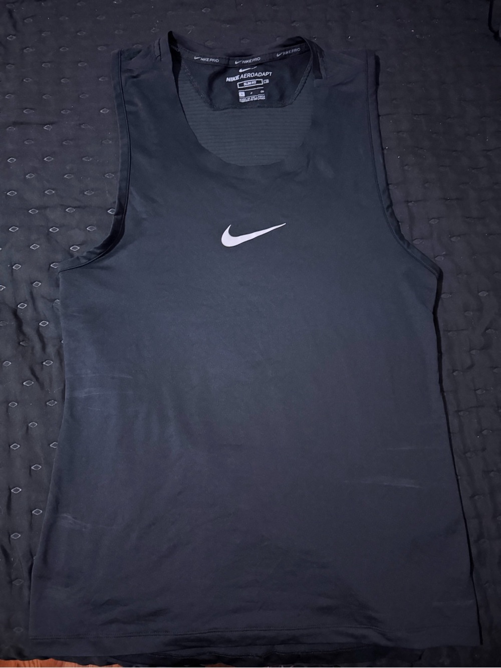 Nike Pro Men’s Black Tank with Swoosh